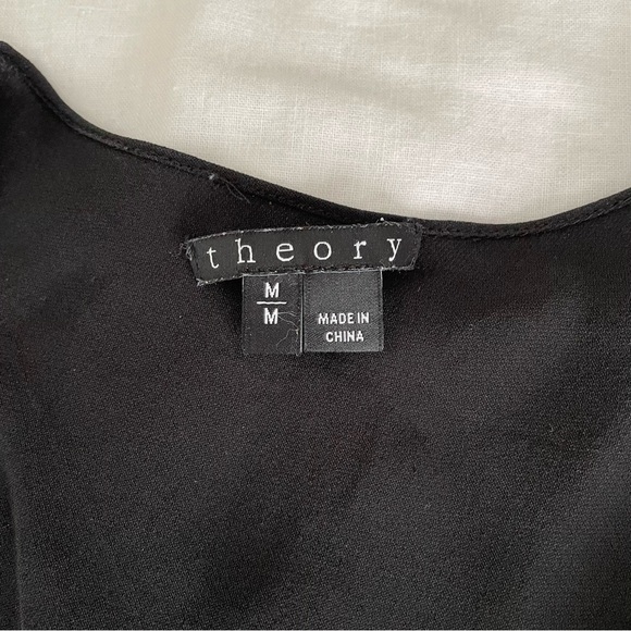 Theory MEDIUM 100% silk V neck tank career office capsule wardrobe - Picture 3 of 6